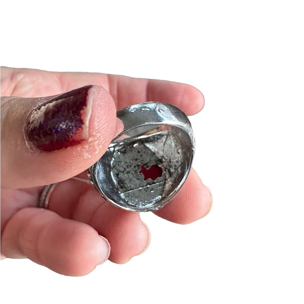 Ruby Stone Class Ring Style Ring - Picture 8 of 10